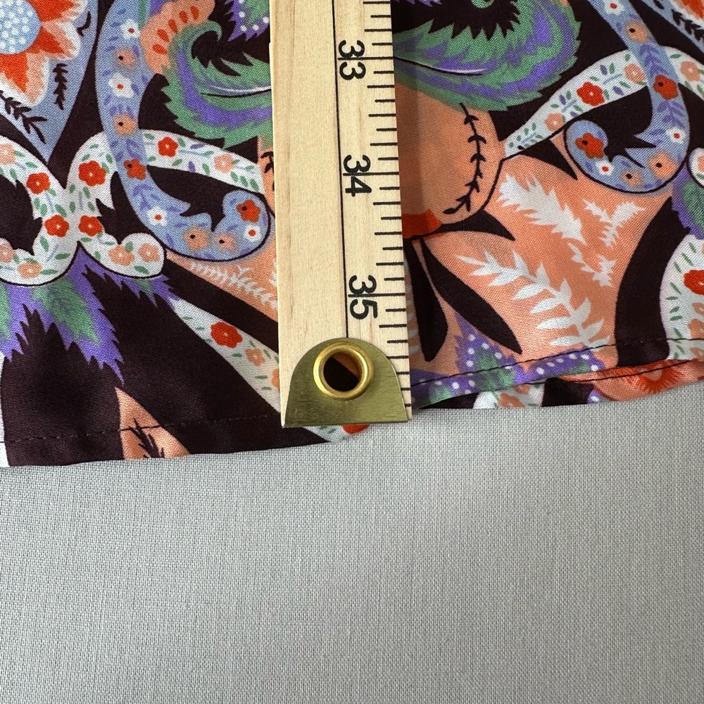 FOREVER Y2K Unique Brown/Orange Floral Strappy Nightgown Mini Dress Womens Sz M - Picture 10 of 11